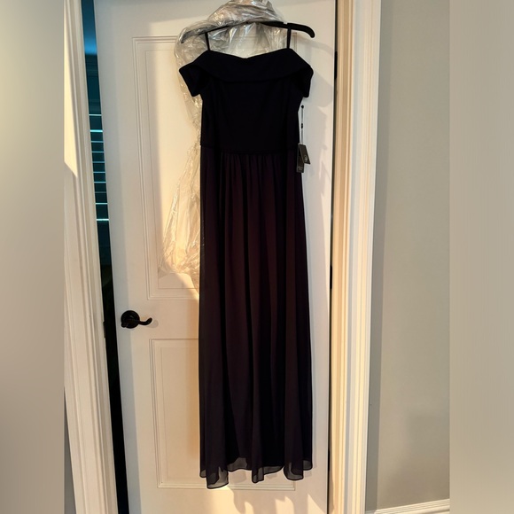 NWT Midnight Navy Formal gown by Adriana Papell. - Picture 1 of 5